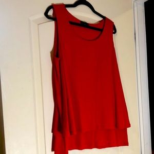 Layered Cotton Blend Tank Top